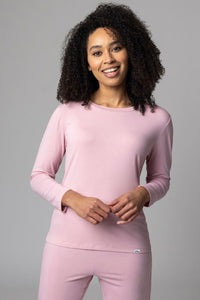 Ladies 1 Pack Lazy Panda Bamboo Loungewear Selection Long Sleeved Top