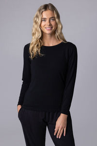 Ladies 1 Pack Lazy Panda Bamboo Loungewear Selection Long Sleeved Top