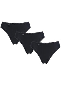 Ladies 3 Pack Sloggi 24/7 Cotton Lace Tai Briefs