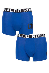 Boys 2 Pack CR7 Cotton Boxer Shorts