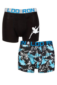 Boys 2 Pack CR7 Cotton Boxer Shorts