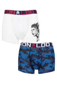 Boys 2 Pack CR7 Cotton Boxer Shorts