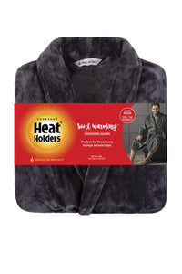 Mens 1 Pack SOCKSHOP Heat Holders Fleece Dressing Gown