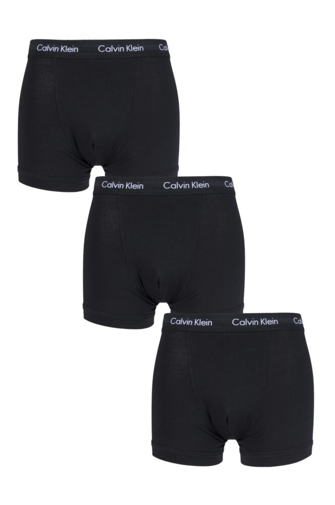 Mens 3 Pack Calvin Klein Cotton Stretch Trunks – theunderwearshop
