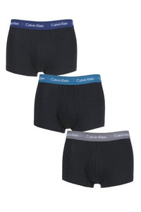 Mens 3 Pair Calvin Klein Low Rise Trunks