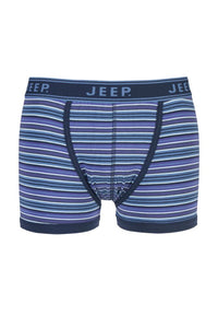 Mens 1 Pair Jeep Spirit Cotton Fine Stripe Trunks In Blue