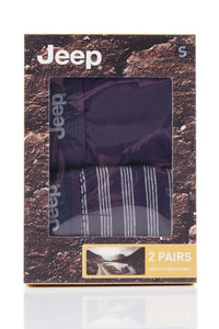 Mens 2 Pack Jeep Tonal Stripe and Plain Keyhole  Hipster Trunks